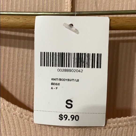NWT Forever 21 Nude Knit Bodysuit, Small - Picture 5 of 5